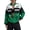 Green, variant on Race Car Driver Jacket Women, Fashion Racing Jacket Vintage Color Block Zip Up Race Car Driver Bomber Jackets Streetwear