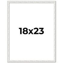 18x23 Frame White Real Wood Picture Frame Width 0.75 inches | Interior Frame Depth 0.5 inches |