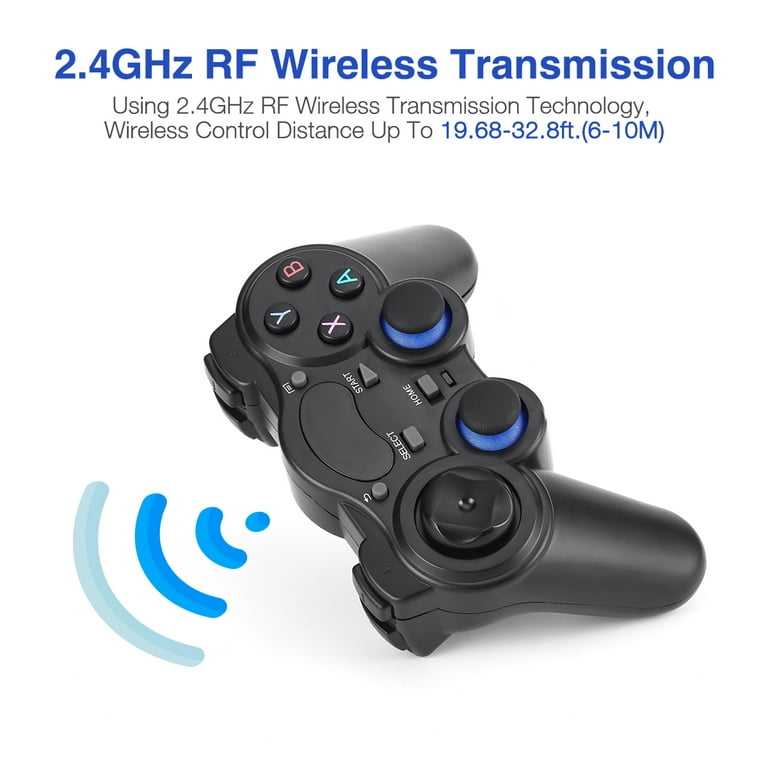 Wireless Controller USB Game Gamepad Joystick for Android PC, Black - Walmart.com