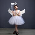 thumbnail image 5 of Hicidod Toddler Tutu Dress Flower Girl Dresses Casual Party Tulle Sundress Angel Cosplay Stage Performance Masquerade Ball Gowns, 5 of 6
