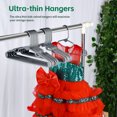 thumbnail image 6 of 20 Pack Kids Hangers - Plastic Baby Hangers for Closet - Childrens Hangers for Clothes & Infant Hangers for Closet - Ideal for Everyday Standard Use - Gray, 6 of 7