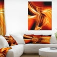 thumbnail image 1 of Orange Abstract Warm Fractal Design - Abstract Wall Art Canvas, 1 of 3