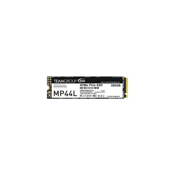 Team Group MP44L M.2 2280 500GB PCIe 4.0 x4 with NVMe 1.4 Internal Solid State Drive (SSD) TM8FPK500G0C101