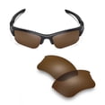 thumbnail image 5 of Walleva Brown Mr. Shield Polarized Replacement Lenses for Oakley Flak Jacket XLJ Sunglasses, 5 of 6