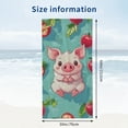 thumbnail image 2 of Piggy  Beach Towel,  Beach Towel Swim Towel for Pool, Bath, Yoga, Camping, Picnic, Beach Party, 2 of 8