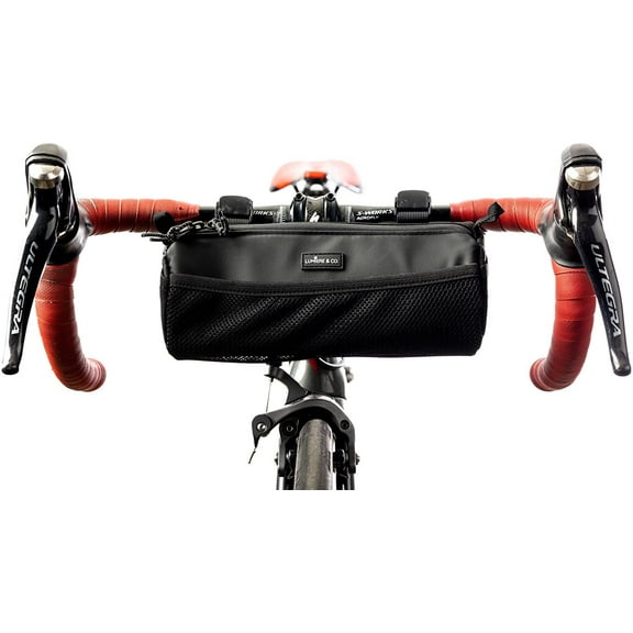 Lumiere & Co. Bike Handlebar Bag , Bike Bag , Bicycle Handlebar Bag , Bike Front Bag, Mountain Bike Storage , Front Frame Storage , Bicycle Accessories , Bike Pouch for Bicycle