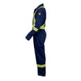 thumbnail image 6 of Flame Resistant FR High Visibility Hi Vis Coverall - 88% C/12% N (Small, Navy Blue), 6 of 8