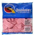 thumbnail image 1 of Globos de látex Qualatex 11 con forma de corazón rosa (100 unidades), 1 of 2
