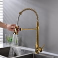 thumbnail image 2 of Black Kitchen Faucet with Spiral Spring, 360° Swivel Kitchen Faucet, Pull Out Spray, High Pressure, 2 of 5