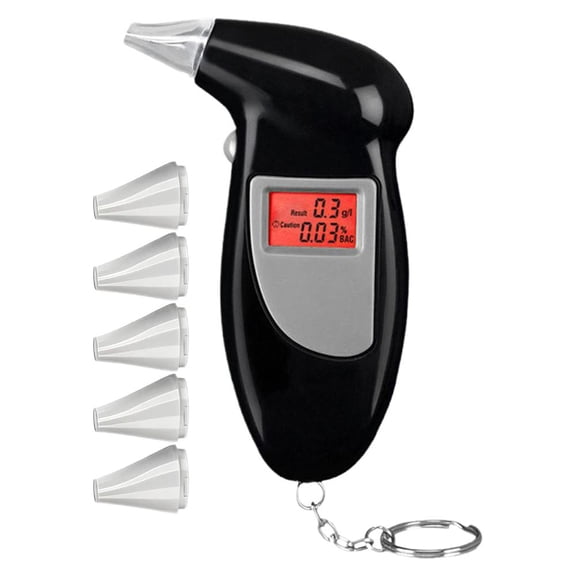 Digital LCD Police Breath Breathalyzer Test Alcohol Tester Analyzer-