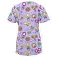 thumbnail image 2 of Green Town Scrubs for Women V-Neck Scrub Top - Print Tops, 3 Pockets, Easy Care Uniforms, 2 of 5