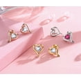 thumbnail image 4 of LAVUMO Heart Earrings for Women Sterling Silver 925 ,5A Cubic Zircon Jewelry Festival Gift for Her, 4 of 4