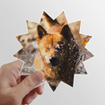 thumbnail image 1 of Perro Japonés lindo animal fotografia Calcomanías solares de vinilo, 1 of 3