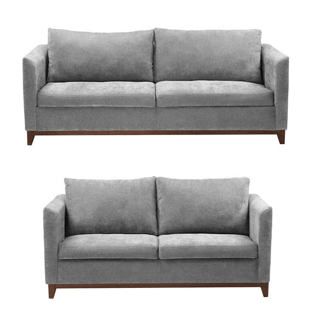 Sala 3-2 Oslo Trinity 2 piezas ( Sofá, Love Seat ) Gris Para Sala