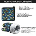 thumbnail image 7 of DarkBlue Colorful Dinosaurs Leaves Pattern Kitchen Oven Mitt and Pot Holder Sets 4 Pcs for Baking, Cooking and Grilling, Heat Resistant Up To 392 °F, 7 of 7