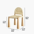 thumbnail image 2 of Rope Woven Single Back Dining Chair, Modern Dining Chairs, Minimalist Retro Solid Wood Accent Chairs, Creative Desk Chair, Woven Makeup Chair(Brown), 2 of 6
