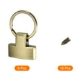 thumbnail image 3 of Unique Bargains 8Pcs 22mm/ 0.87' Key Fob Hardware with Keychain Ring Purse Bag Hardware, Bronze Tone, 3 of 5
