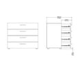 thumbnail image 2 of Loft 4 Drawer Chest, White Woodgrain, 2 of 14