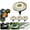 Warm White(4 Pack), variant on VIVIHEYDAY Solar Ground Lights, 20 LED Solar Garden Lamp, Outdoor Landscape Lighting for Patio Pathway Lawn