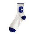 thumbnail image 1 of Calcetines azules de marea Klein, calcetines Big C, calcetines de cuadros para estudiantes, tendencia ins, medias medias, calcetines deportivos largos de otoño e invierno, 1 of 6