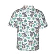thumbnail image 3 of Picia Bears and Tropical Leaves Gentle Cotton Regular Fit Short Sleeve Casual Hawaiian Shirt for Men-XX-Large, 3 of 9