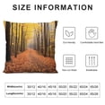 thumbnail image 5 of Pratyus Autumn Leaves Pillow Cushion Covers Short Plush Square Design for Sofa Couch Bedroom Car Home Decor 1PC 20x20in, 5 of 5