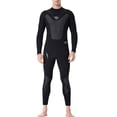 thumbnail image 1 of Naiovety Trajes de neopreno traje de buceo ultrafino de secado rápido para hombres y hombres traje de neopreno pantalones de manga larga protección Deportes acuáticos linea negra/negra M Naiovety OD003281-17, 1 of 6