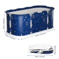 thumbnail image 2 of solautey Portable 47" Foldable Bathtub - Installation Free, Therapy Tub for Shower Stall, Fold Up Soaking Bath, Hot SPA, Ice Bath, 2 of 7