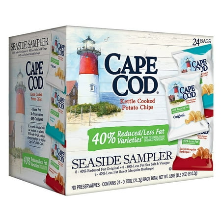 Product of Cape Cod Reduced Fat Chips, Variety Pack (24 ct.) - Chips [Bulk