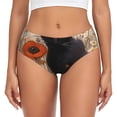 thumbnail image 1 of Balery Black Cat in Wildflowers Ropa Interior de Algodón para Mujer con Dibujo – Braguitas Cómodas y Elásticas, Estilo Clásico-Small, 1 of 6