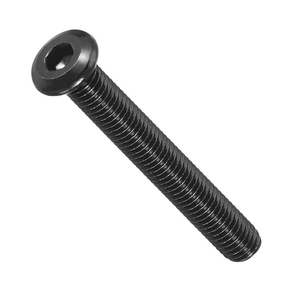 Flat Head Hex Socket Cap Screws Bolts(M8-1.25x60) 10Pcs, 304 Stainless Steel Hex Socket Furniture Bolts Countersunk Screws - for Furniture Woodworking Project, Black