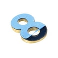 thumbnail image 3 of Uxcell 2.76" ABS Plating Self Adhesive House Number 8 Gold Tone, 3 of 5