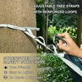 thumbnail image 4 of Wobogo Gild Dark Green Marble Camping Hammocks 330 lb Capacity with Tree Straps and Hanging Pockets for Outside Hiking Beach Backpack Travel, 4 of 8