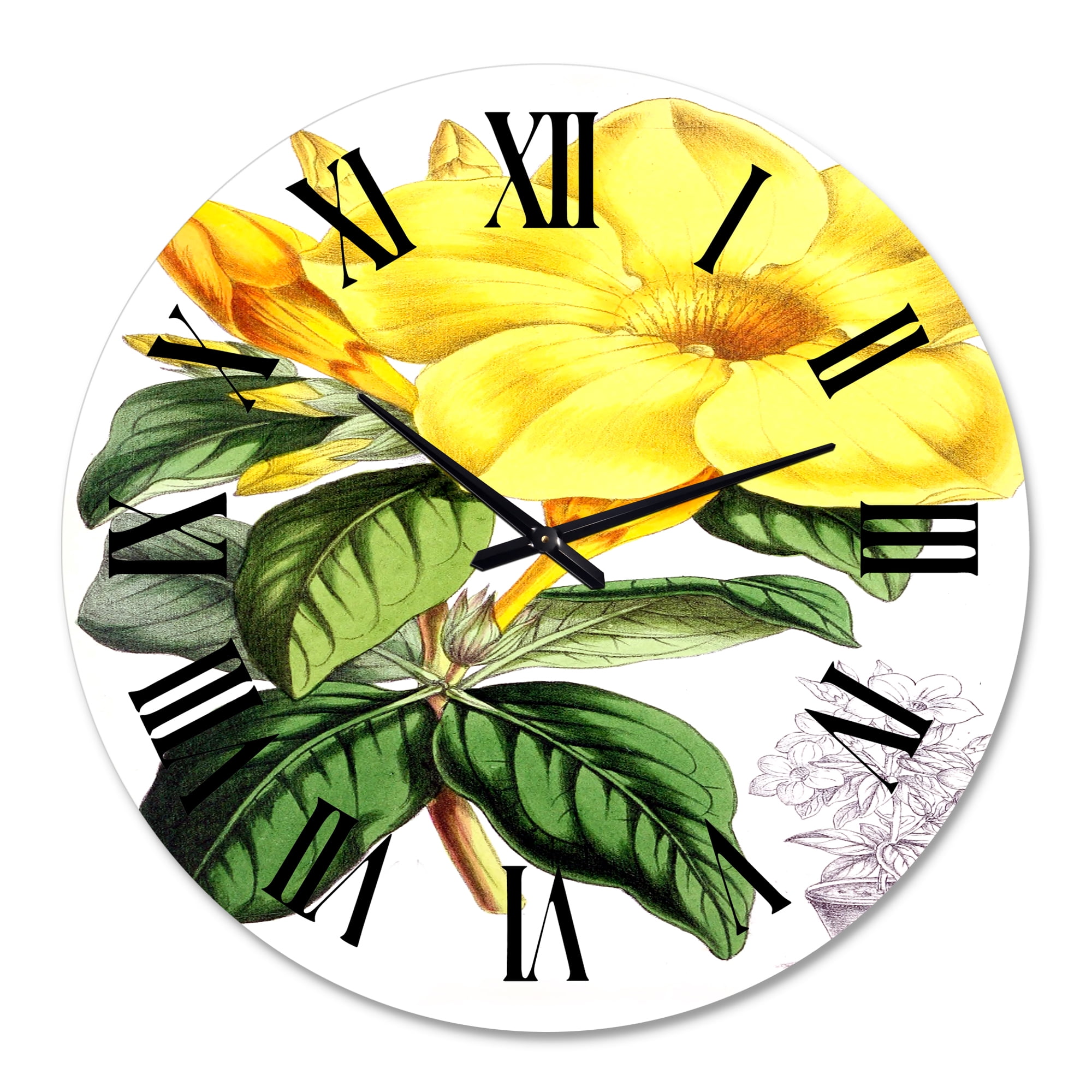 Designart 1 in Quartz Traditional Wall Clock