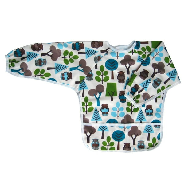 Ecoable Art Smock for Kids Long Sleeve Bib or Paint Smock for Kids