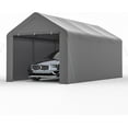 thumbnail image 7 of Phonjoroo Carport 10x20 Car Ports Heavy Duty Carports Portable Garage Car Canopy Tent Outdoor Car Shelter (Grey), 7 of 7