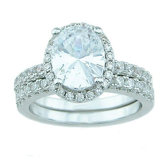 925 Sterling Silver Oval Engagement Rings for Women Wedding Ring Set Make Great Girlfriend Gifts