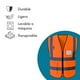 thumbnail image 3 of Paquete de 5 Chalecos de Seguridad Simonetta Vespetti Talla M Naranja, 3 of 5