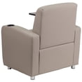 thumbnail image 4 of Pemberly Row Leather Guest Chair with Cup Holder in Gray, 4 of 5