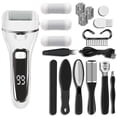 thumbnail image 1 of Electric Rechargeable Foot Grinder Digital Display Callus Remover Feet Pedicure Tools Set White and 10pcs set, 1 of 7