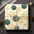 thumbnail image 2 of Green Ornament Wrapping Paper Christmas Decoration Minimalist Green Gift Paper Christmas Aesthetic Premium Gift Paper 58x23in Festive Paper for Christmas Gifts, 2 of 4