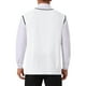thumbnail image 3 of SUÉTER SIN MANGAS DE PUNTO DE CABLE DE COLOR SÓLIDO V-NECK PARA HOMBRES INSPIRAR CHIC L Blanco, 3 of 5