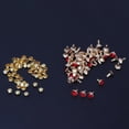 thumbnail image 4 of 50 remaches decorativos de diamantes de imitación de cristal de 0.315 in para zapatos de cuero DIY (cristal rojo), 4 of 8