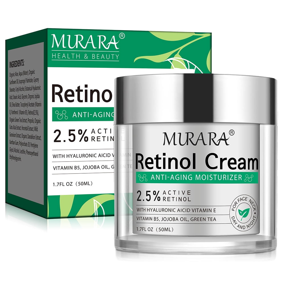 Retinol Cream for Face by SEFUDUN - Face Moisturizer with 2.5% Retinol and Hyaluronic Acid, Day & Night Anti Aging Cream for All Skin Types, 1.7 fl.oz