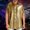 AB448 Gold, variant on Adeawade Tops For Mens Short Sleeve Mens Sequin Shirt Slim T Shirt Hipster Mens Bright Shirt Nightclub Base Shirt Retro Basic Clothes Blue