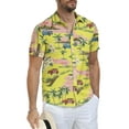 thumbnail image 4 of Iceglad Men's Hawaiian Shirt Short Sleeve Casual Button Down Shirt for Men Printed Summer Beach Shirt, 4 of 5