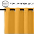 thumbnail image 3 of Cortinas de puerta MYSKY HOME, opacas, color amarillo mostaza, 86 x 203 cm, 3 of 7