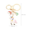 thumbnail image 2 of IDEANATEGRATE Llavero Colgante De Aleación Rosa Con De Unicornio Para Llaves Y, 2 of 8