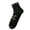 Black, variant on Men Cotton Anti Slip Yoga Ankle Socks, Non Skid Mid Crew Fitness Socks for Pilates Barre Workout Black White Two Colors