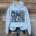 thumbnail image 2 of WEAIXIMIUNG Robe Chandail en Molleton Surdimensionnée Taille Zip Tendance Automne et Hiver pour Femmes Sweat à Capuche Imprimé Lettre Sweat à Capuche Sport Manches Longues, 2 of 3